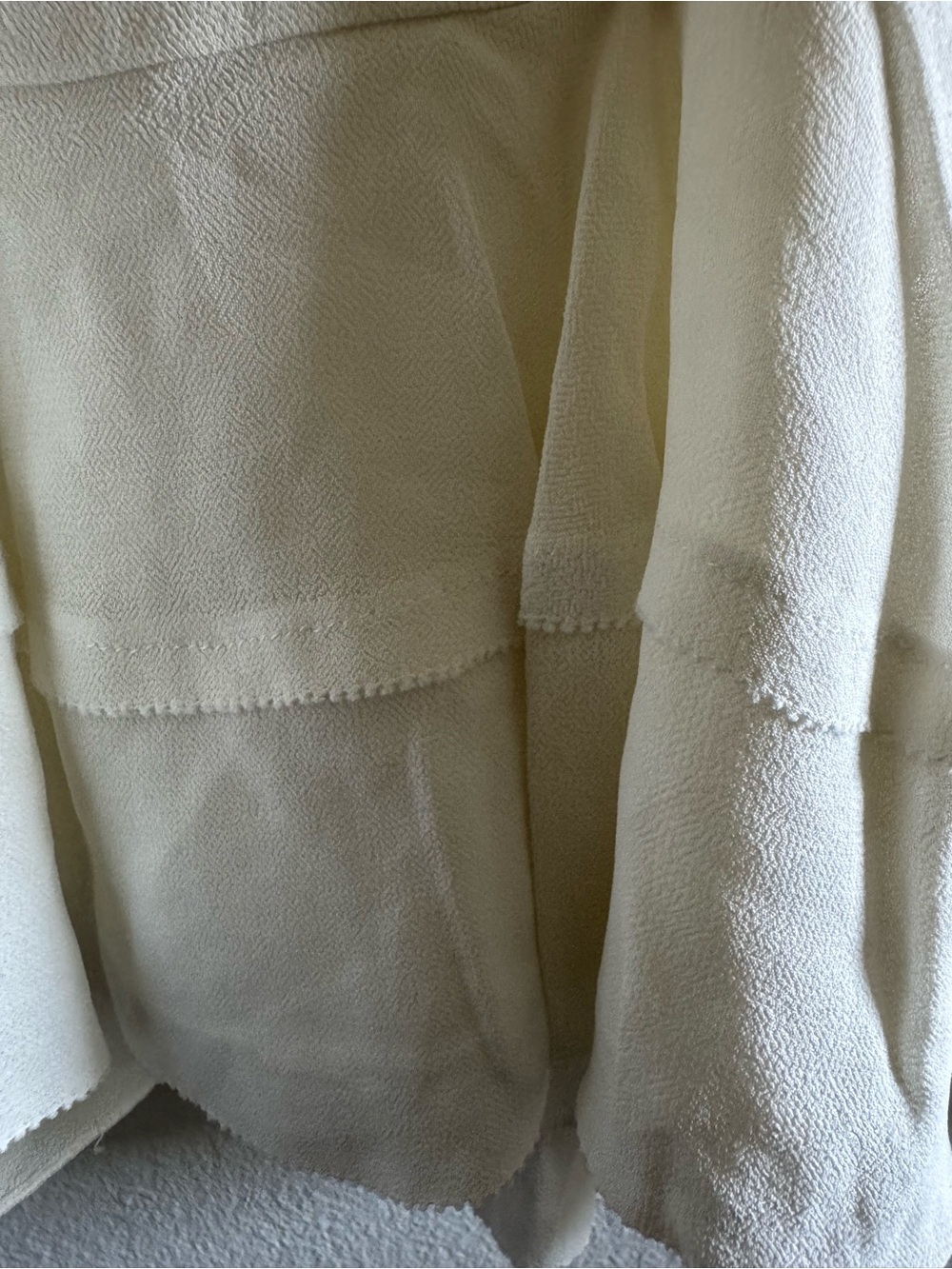 Reformation White Sundra Peplum V Neck Strap Top size 10 - Picture 7 of 7
